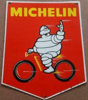 michelin red emaille reclamebord
