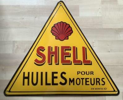 shell emaille reclamebord